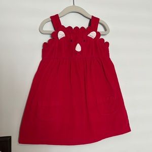 JoJo Maman Bébé Corduroy Dinosaur Pinafore Dress